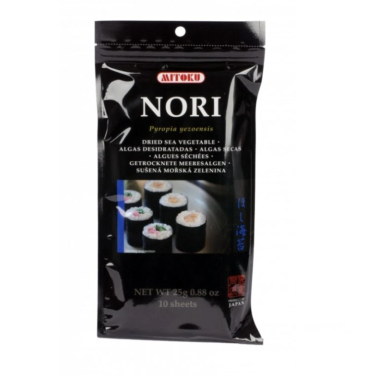 MITOKU MORSKÉ RIASY NORI PLÁTKY 25G