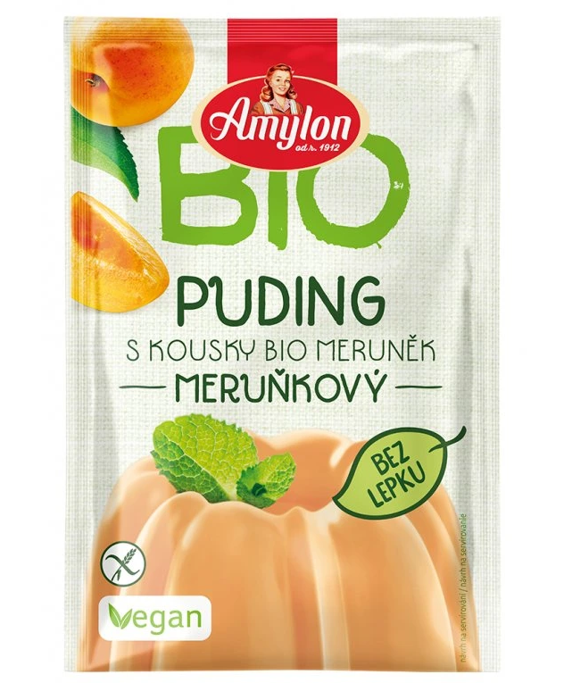 Amylon BIO marhuľový puding bez lepku 40g