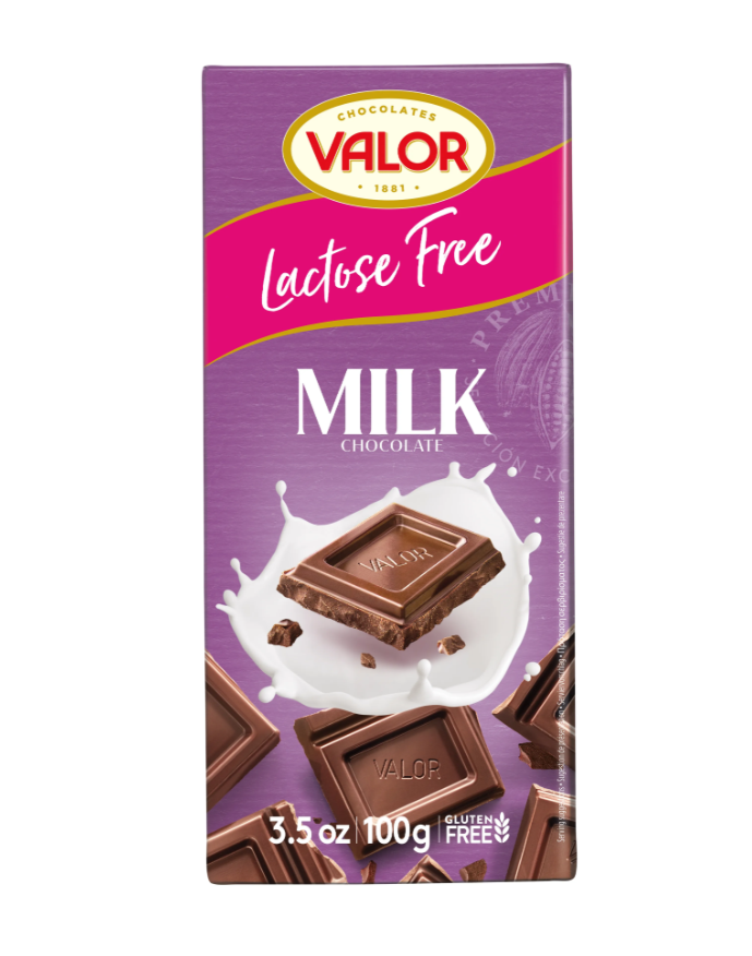 VALOR Mliečna čokoláda so zníženým obsahom laktózy 100g
