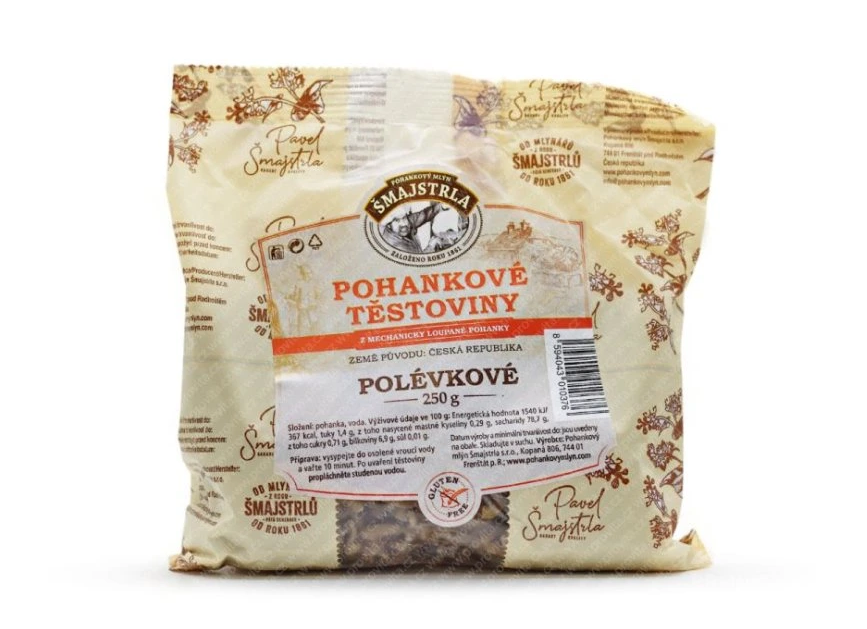 Šmajstrla Pohánkové cestoviny polievkové 250g