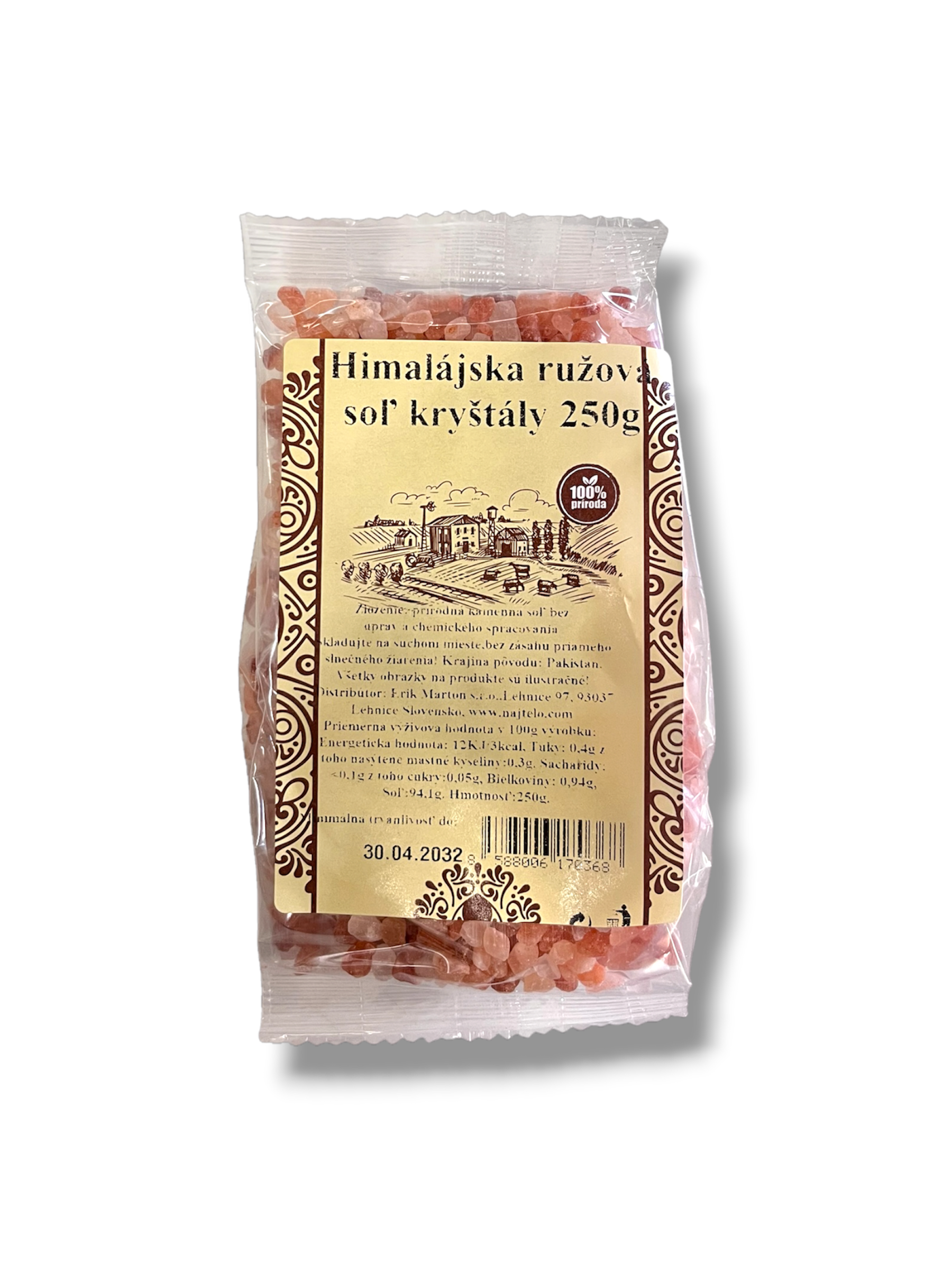 Pravá Himalájska soľ ružová kryštály 250g