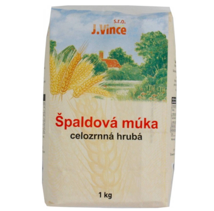 J. Vince Špaldová celozrnná múka hrubá 1kg