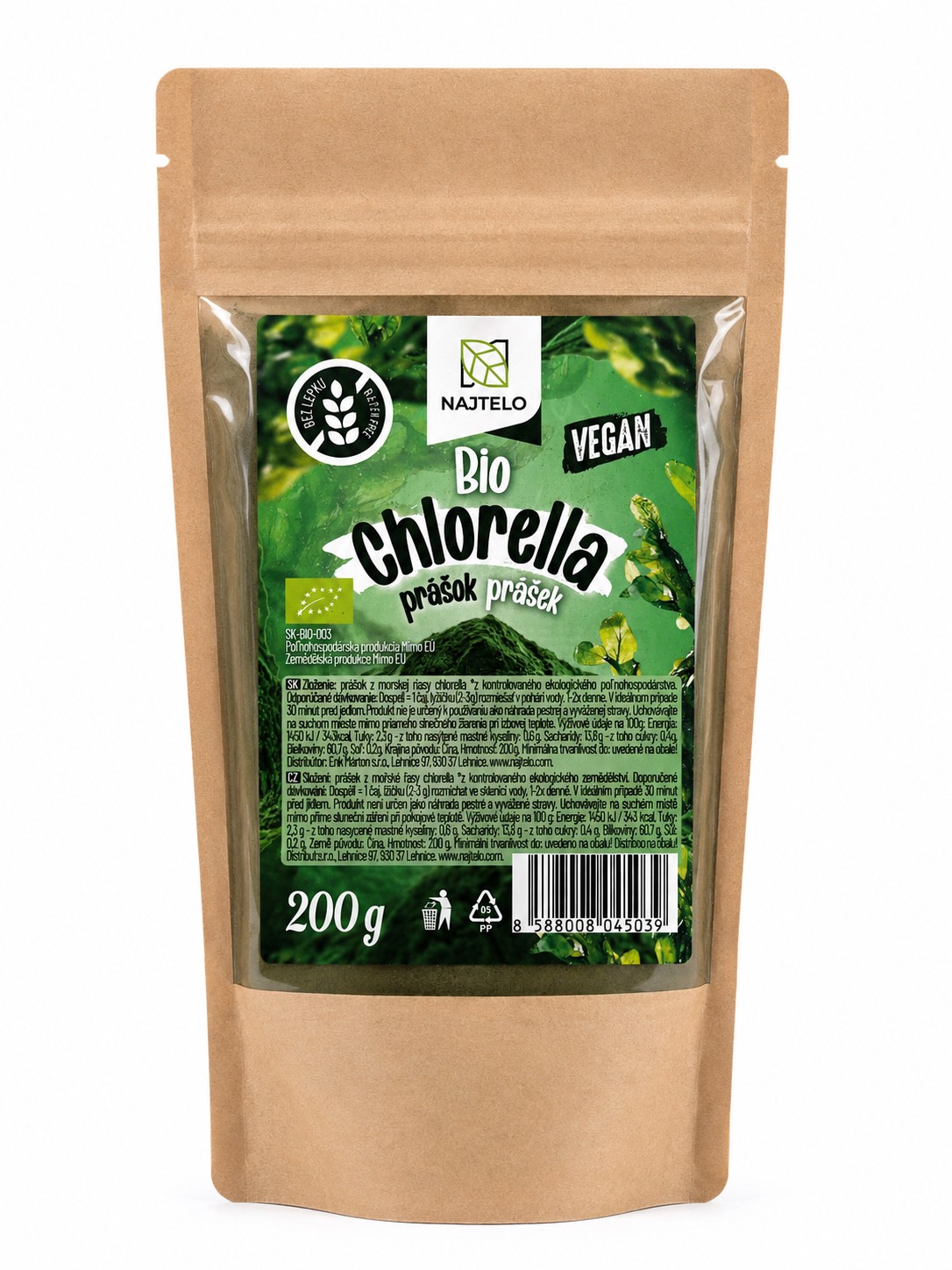 Najtelo Chlorella riasa BIO 200g