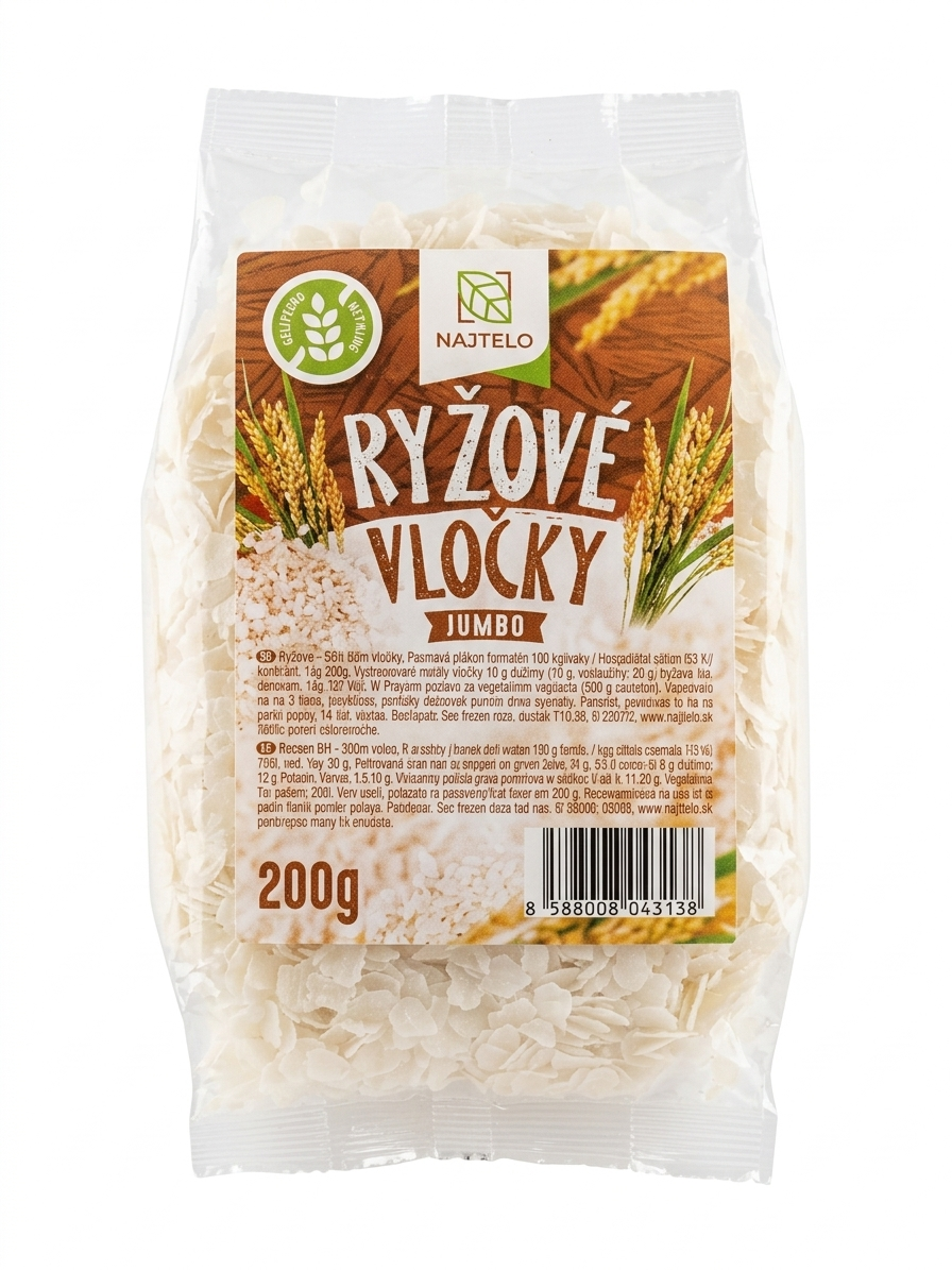 Najtelo ryžové vločky instantné 200g