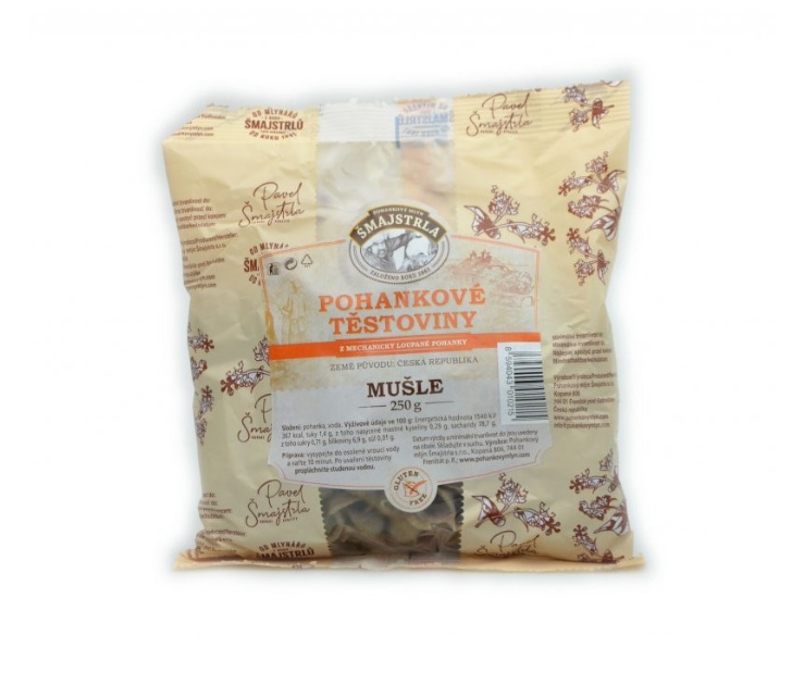 Šmajstrla Pohánkové cestoviny mušle 250g