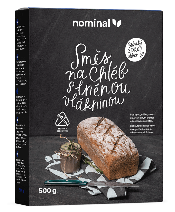 Zmes na chlieb Pre zdravie s ľanovou vlákninou 500g Nominal