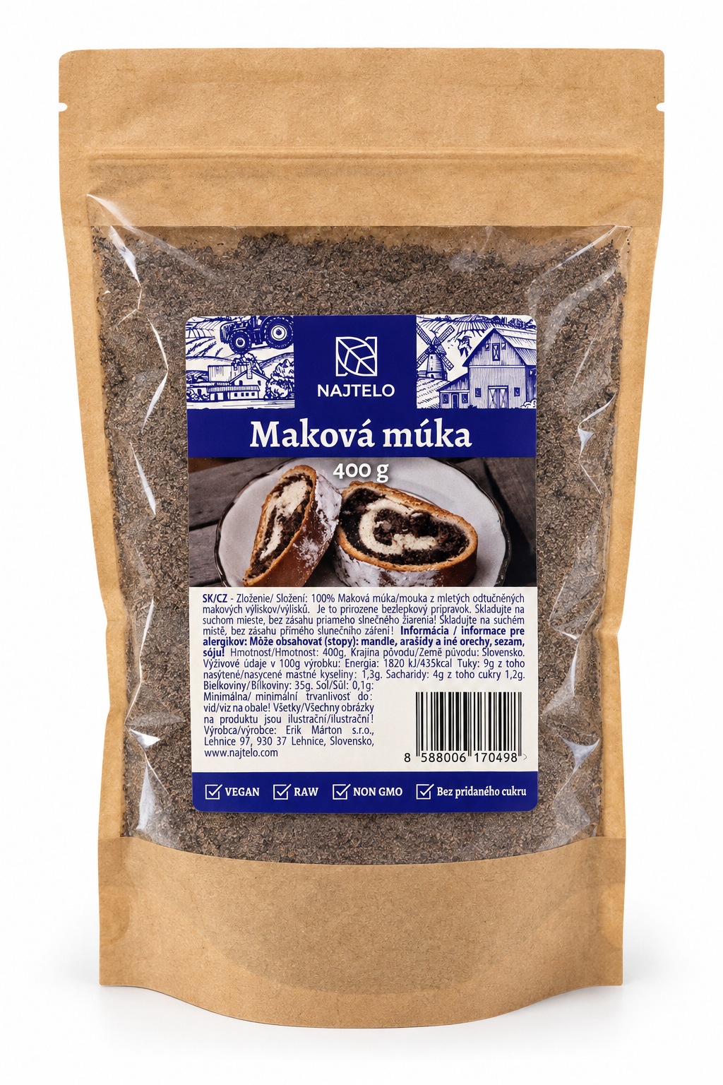 Najtelo Maková bezlepková múka 400g