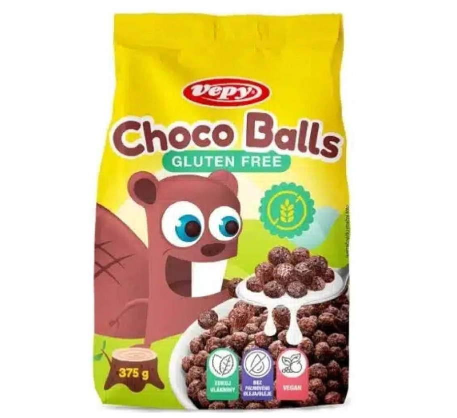 Vepy Guličky cereálne kakaové bezlepkové 375g