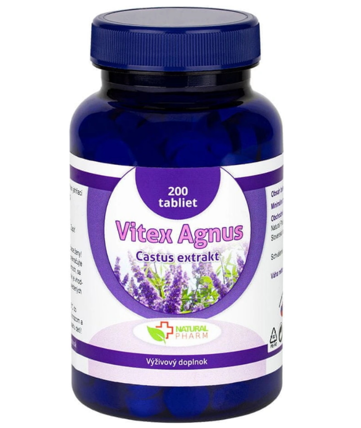 Natural Pharm Vitex Agnus Castus  (jahnací) tablety 200 ks