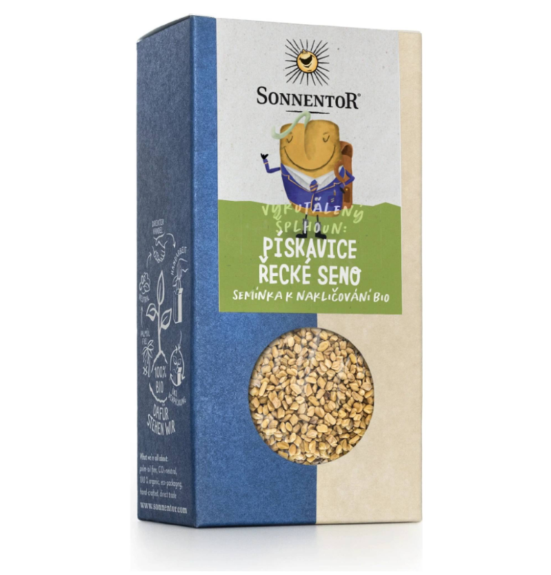 Senovka grécka, semienka na nakličovanie BIO 120 g Sonnentor