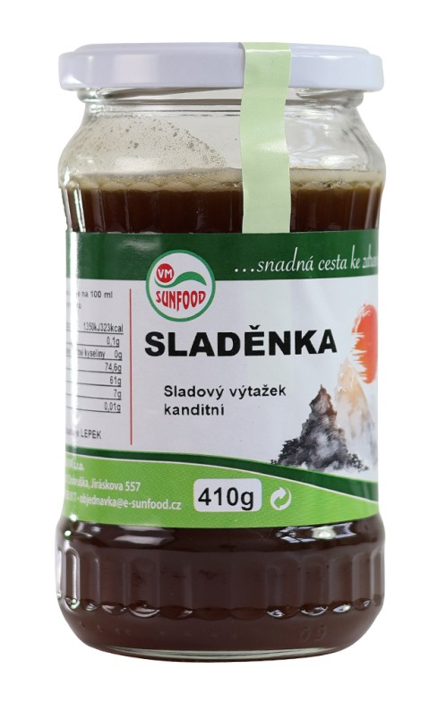 Sunfood Sladenka jačmenný slad sklo 410g