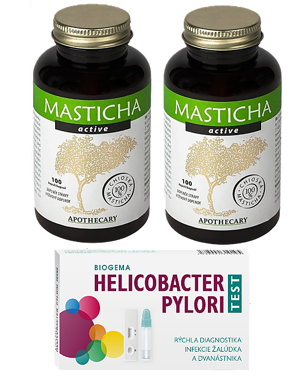 2x Masticha active, Chioská masticha + S.boulardii 100 ks – test na helikobaktera ZDARMA