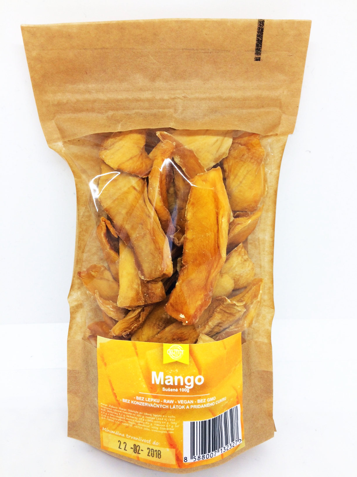 Najtelo Mango sušené plátky 100g bez pridaného cukru a konzervantov