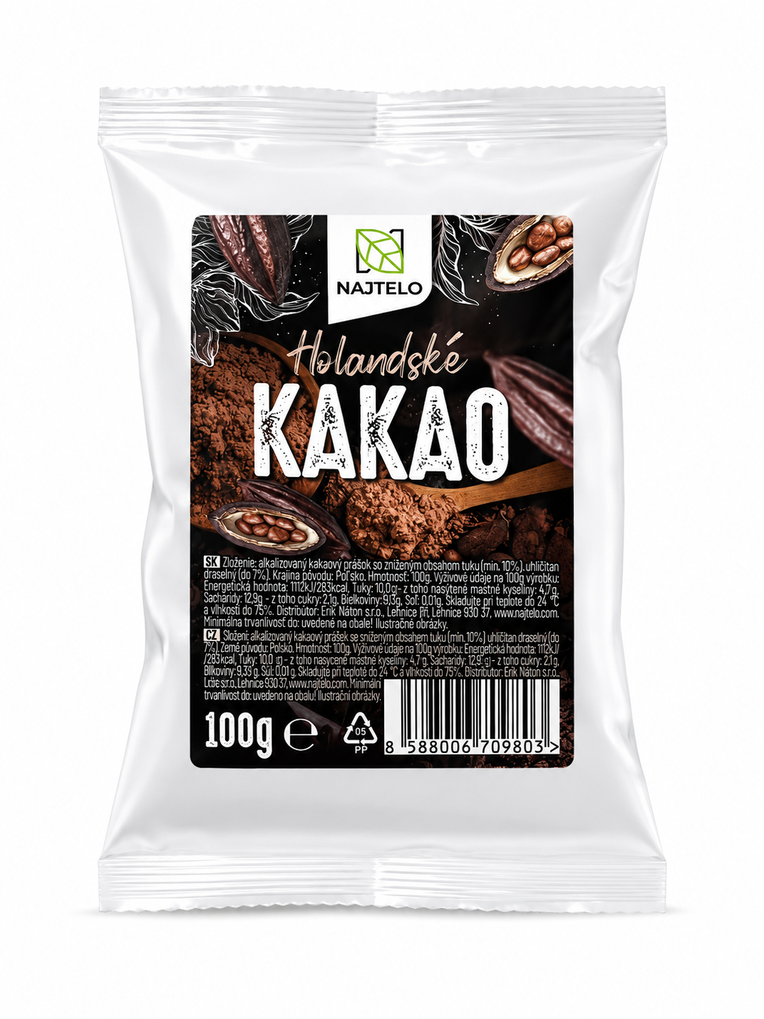 Najtelo holandské kakao 100g