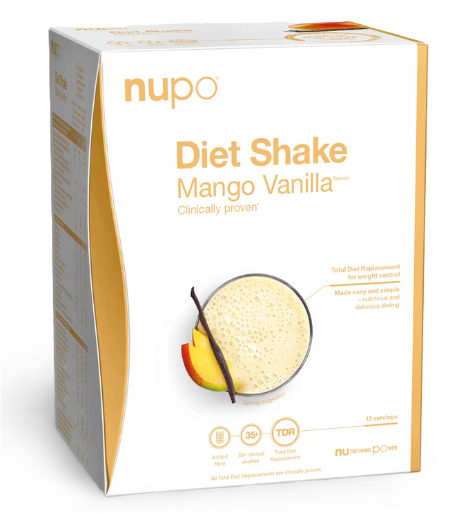 NUPO Diétny nápoj Mango & Vanilka v prášku 12 vrecúšok x 32 g (384 g)