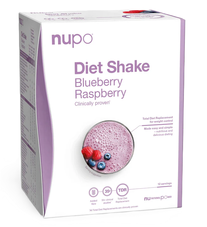 NUPO Diétny nápoj Čučoriedka & Malina v prášku 12 vrecúšok x 32 g (384 g)