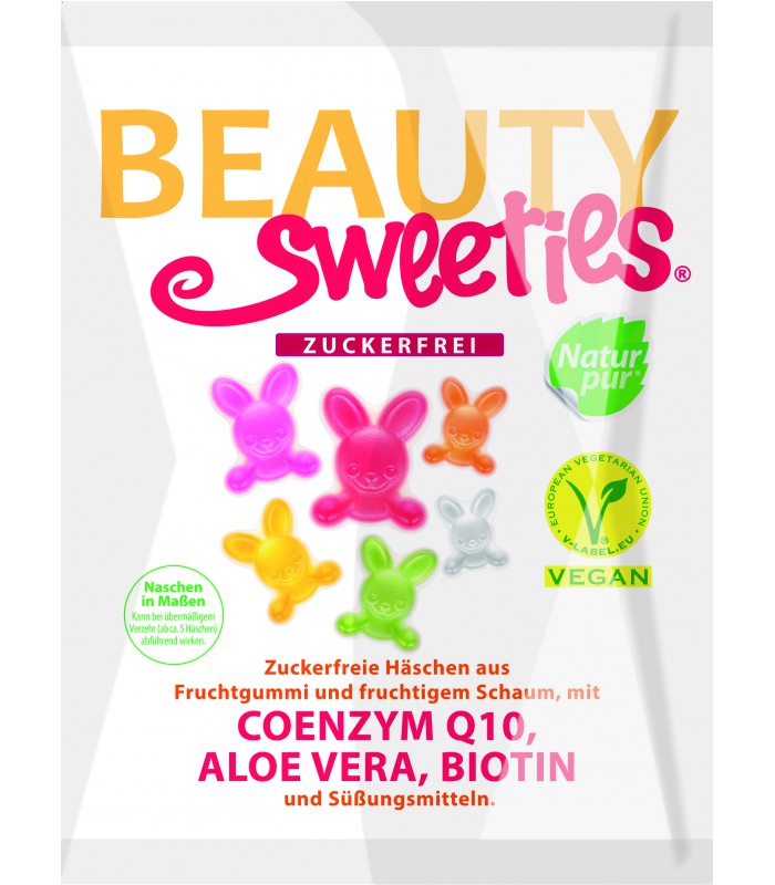 Beauty Sweeties - Vegan Zajkovia 125g bez cukru