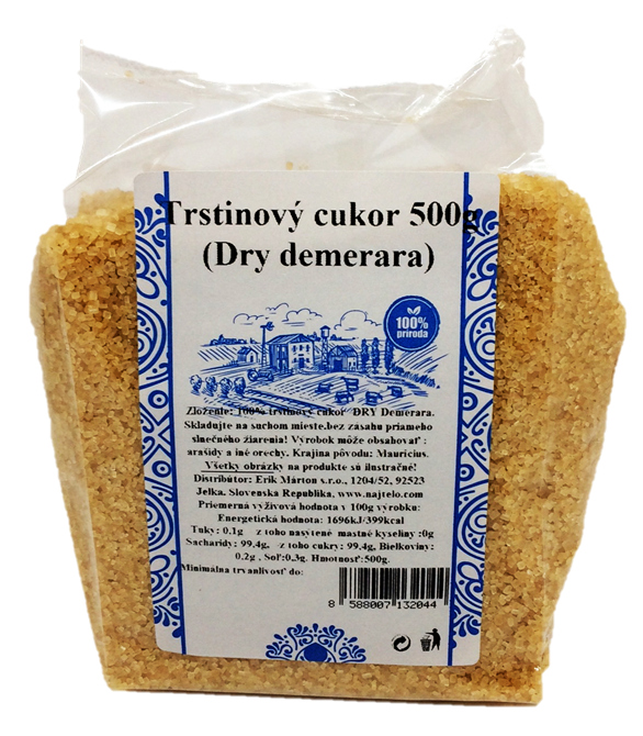 Trstínový cukor  Dry Demerara 500g