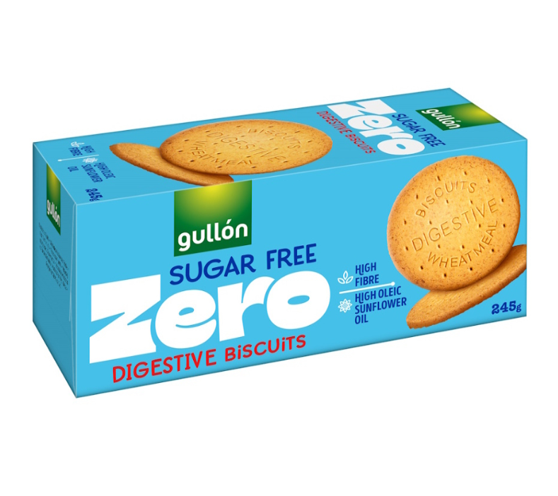 GULLÓN -DIGESTIVE celozrnné sušienky, bez cukru 245g