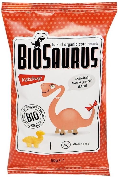 Biosaurus bezlepkové chrumky kečup 50 g