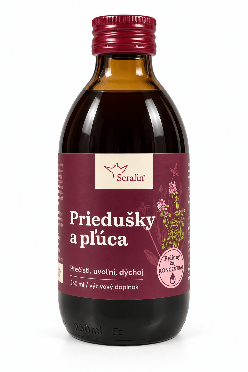 Serafin Priedušky a pľúca - čajový koncentrát 250 ml