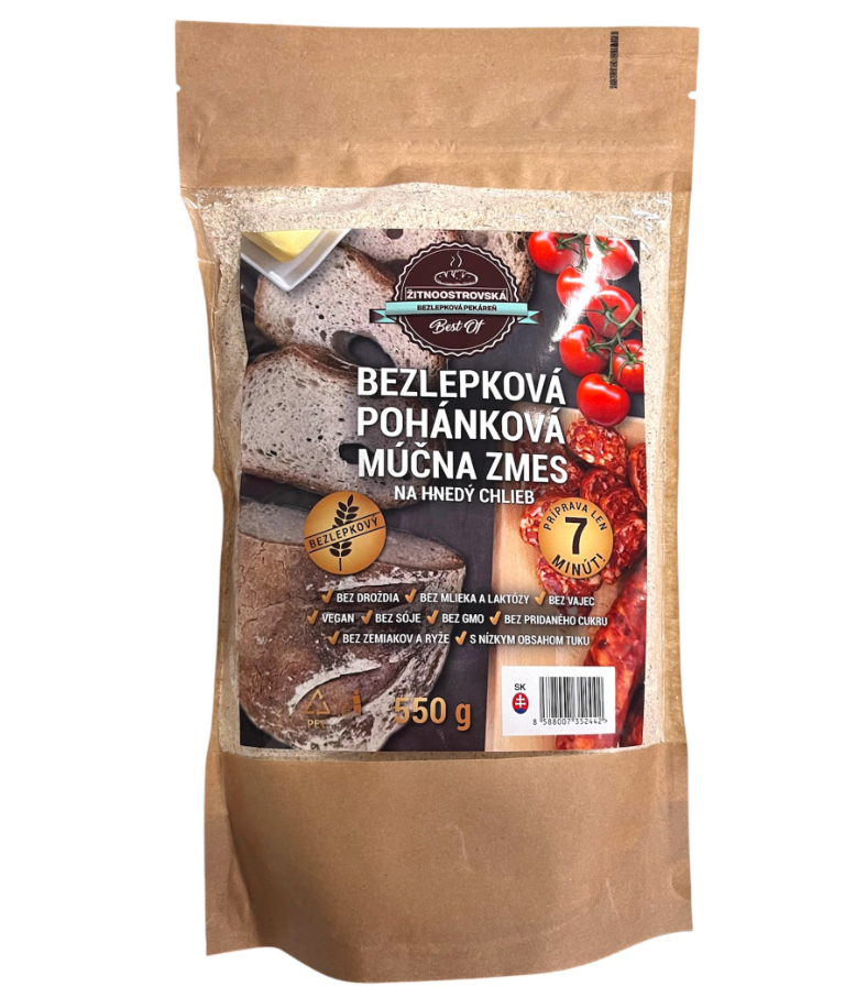 Najtelo bezlepková múčna zmes na tmavý chlieb 550g
