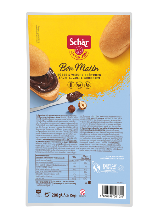 Schär BON MATIN žemle bezgluténové sladké 4 x 50 g