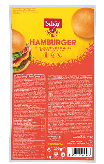 Schär ŽEMLE HAMBURGER bezgluténové pečivo 300 g