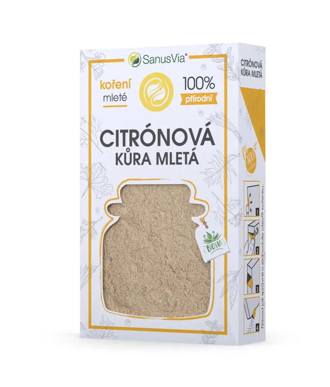 SanusVia Citrónová kôra mletá bio 38 g