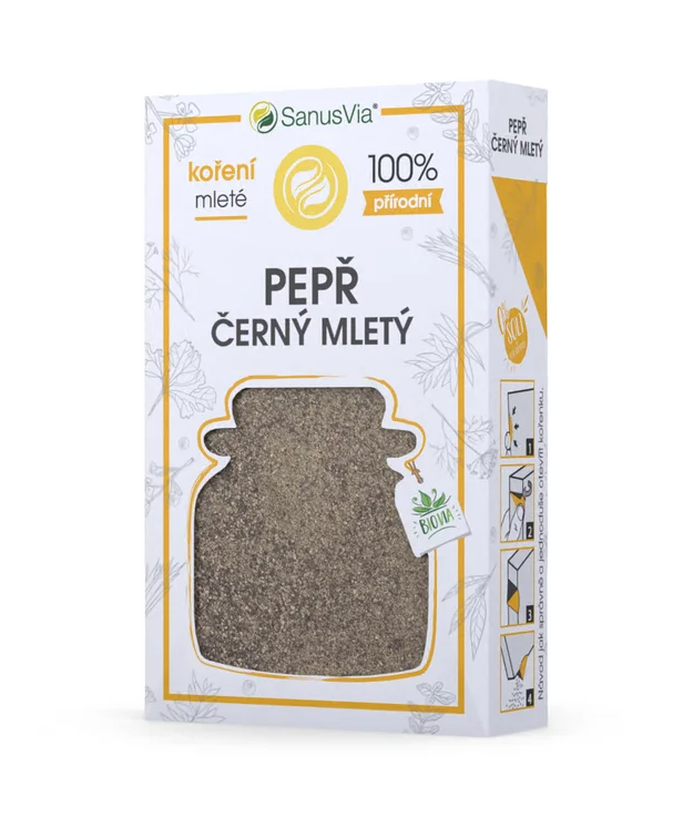 SanusVia Korenie čierné mleté bio 40 g