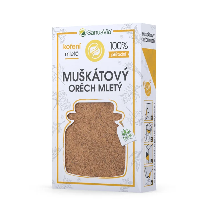 SanusVia Muškátový orech mletý bio 37 g