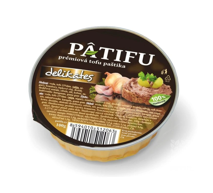 Paštéta PATIFU delikates 100 g   VETO ECO