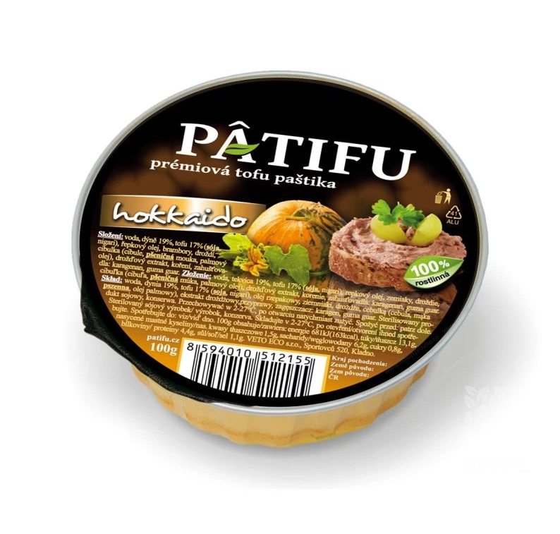 Paštéta PATIFU hokkaido 100 g   VETO ECO