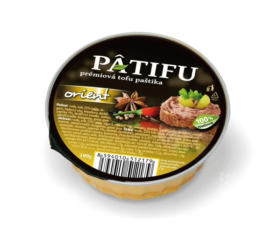 Paštéta PATIFU orient 100 g   VETO ECO