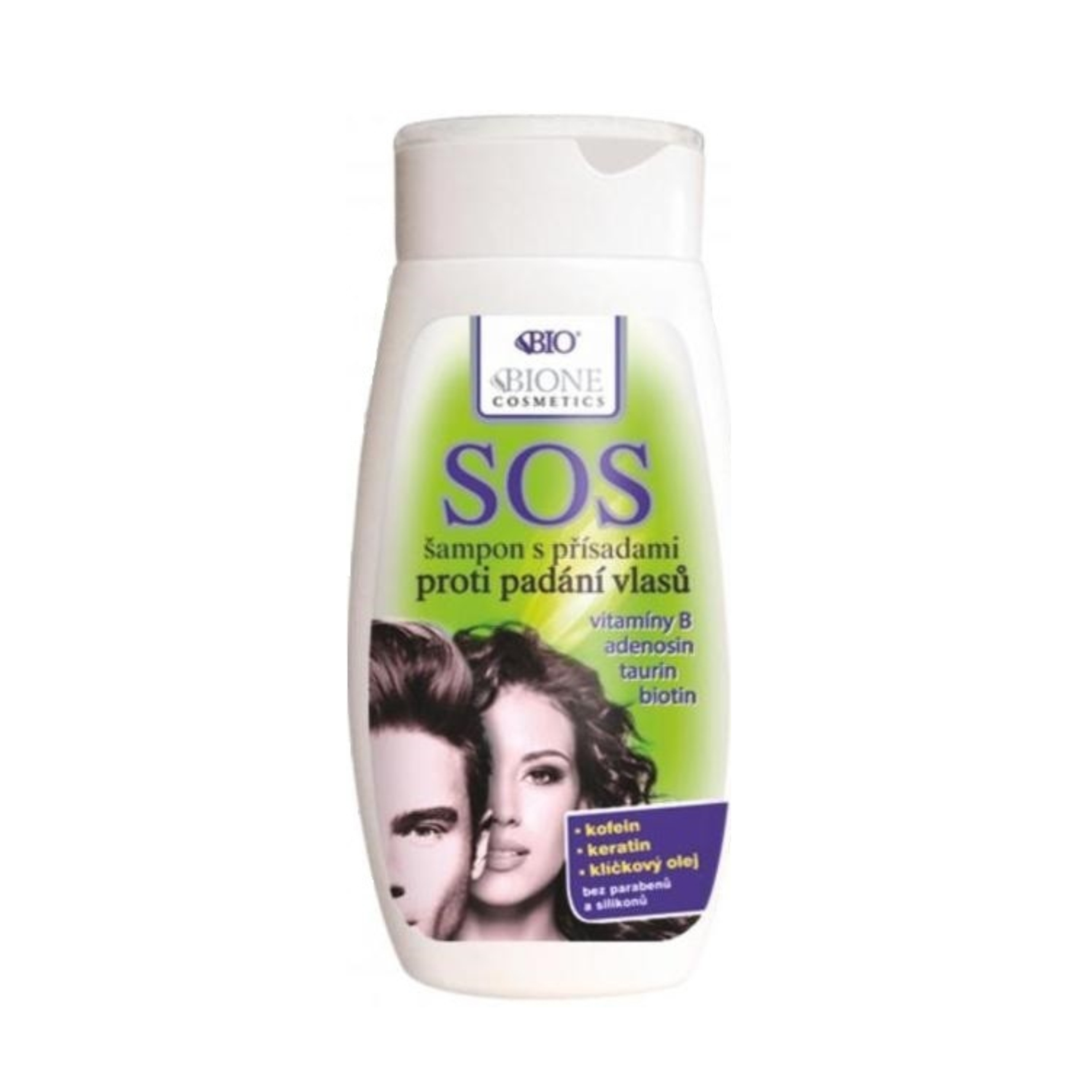 SOS šampón s prísadami proti vypadávaniu vlasov 250ml Bione Cosmetics