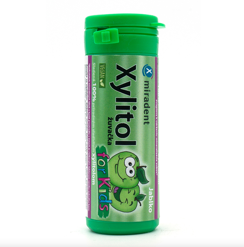 Xylitol žuvačka pre deti, jablko