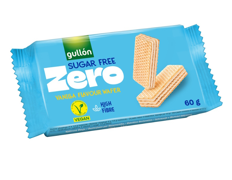 Gullón Vanilla wafer vanilkové oblátky bez cukru 60g