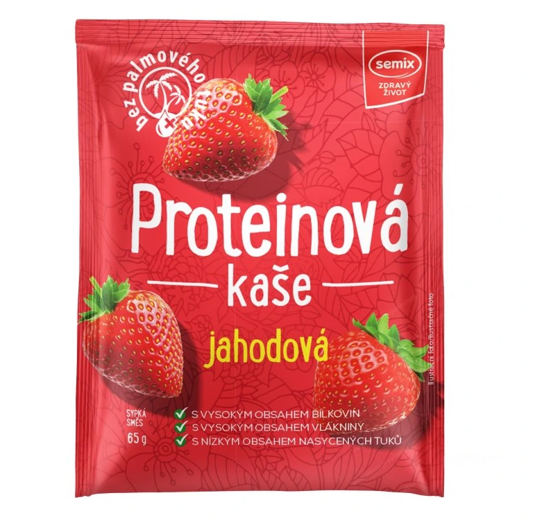 Semix Proteínová kaša jahoda 65 g