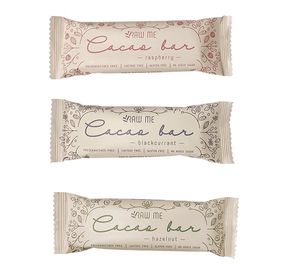 Tyčinka Raw me - Cacao bar 40g rôzne príchute