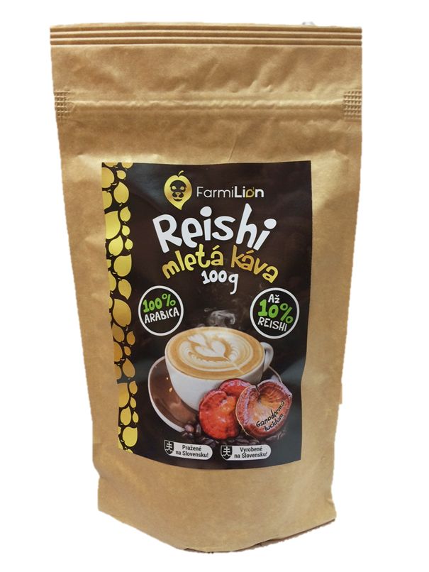 Reishi káva mletá 100% arabica 100g 10% REISHI  Najtelo