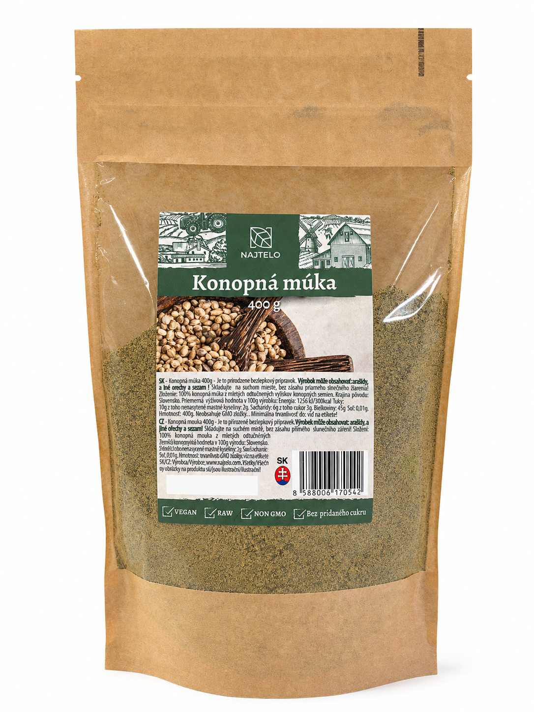 Najtelo Konopná múka 400g