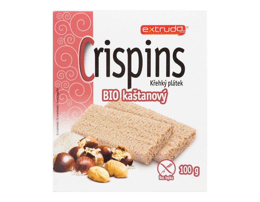 Crispins Bio kaštanový křehký plátek 100 g