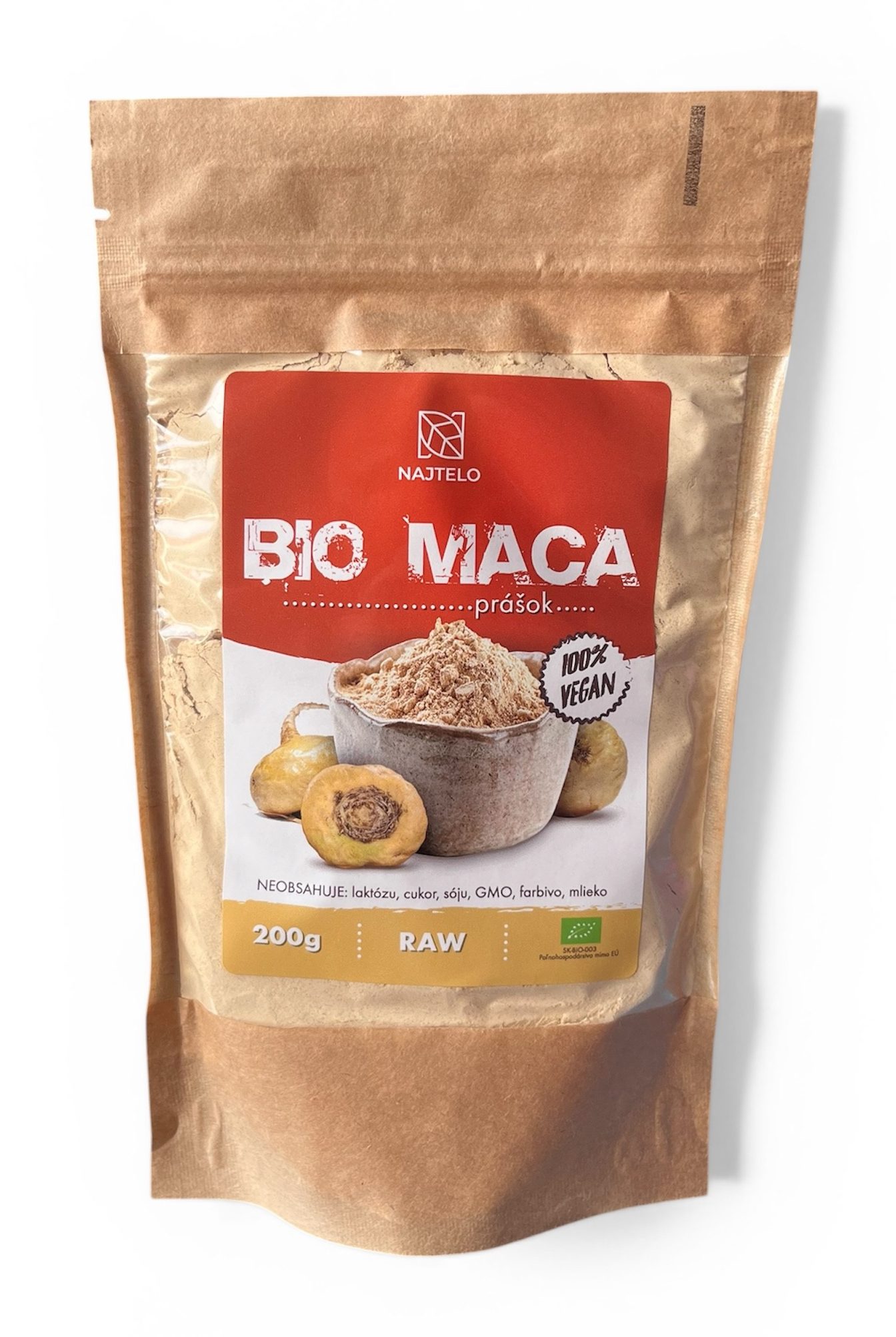 Najtelo Maca BIO peruánska prášok 200g
