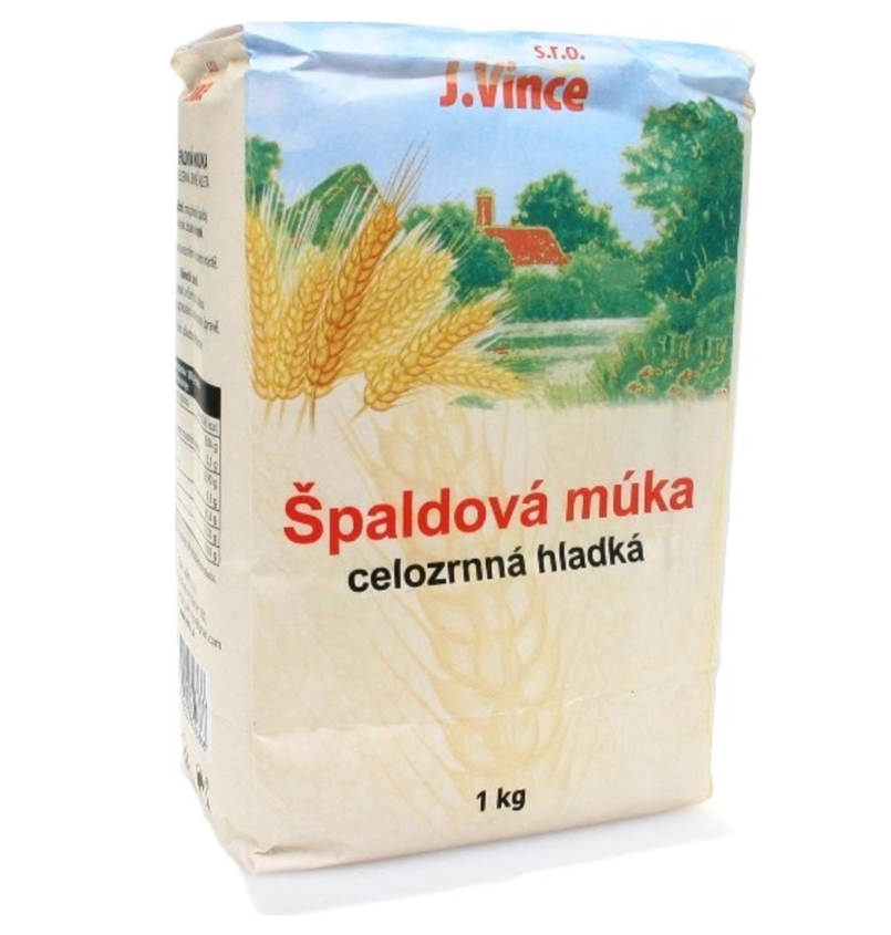 J. Vince Špaldová celozrnná múka hladká 1kg