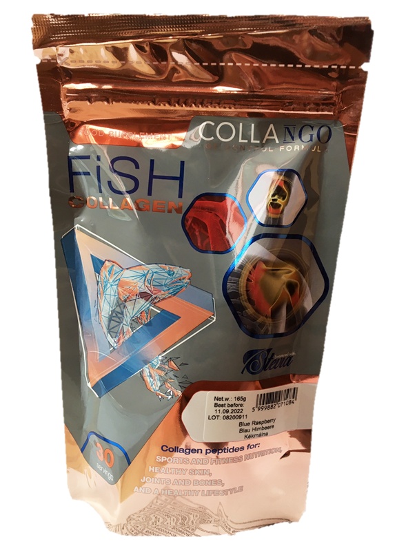 Collango FISH rybý kolagén typu I modrá malina 165g