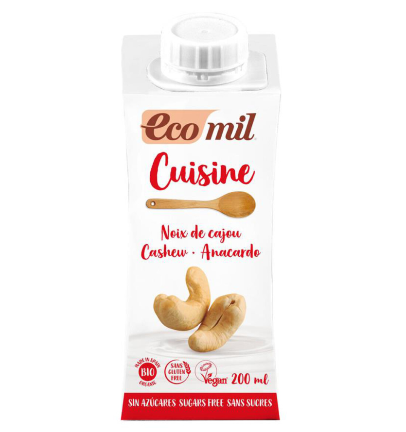 Ecomil Kešu alternativa smotany BIO 200ml