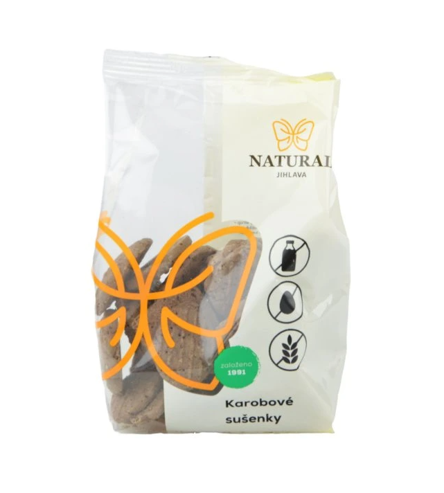 Natural Jihlava Sušenky karobové bez lepku, vajec a mlieka - Natural 150g