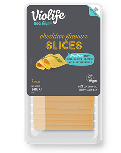 VIOLIFE Syr rastlinný čedar plátky 100g