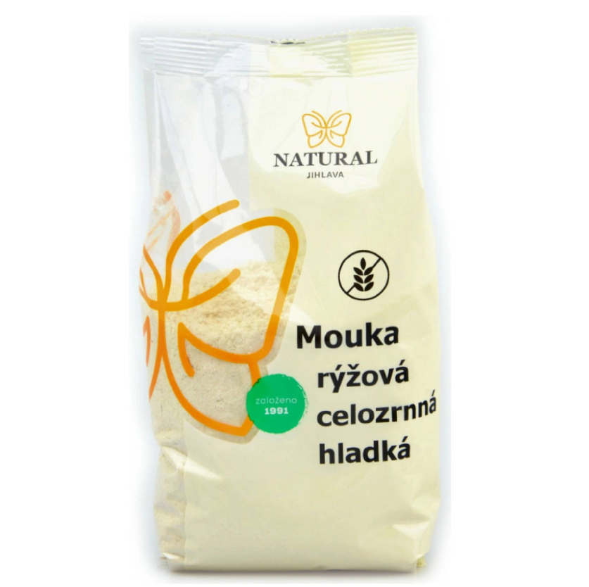 Natural Jihlava Ryžová múka celozrnná hladká 500g
