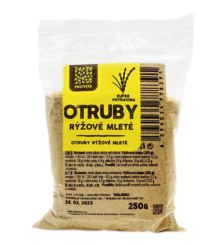 Provita otruby ryžové mleté 250g